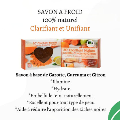 Savon Illuminateur Curcuma & Carotte | FC Bio