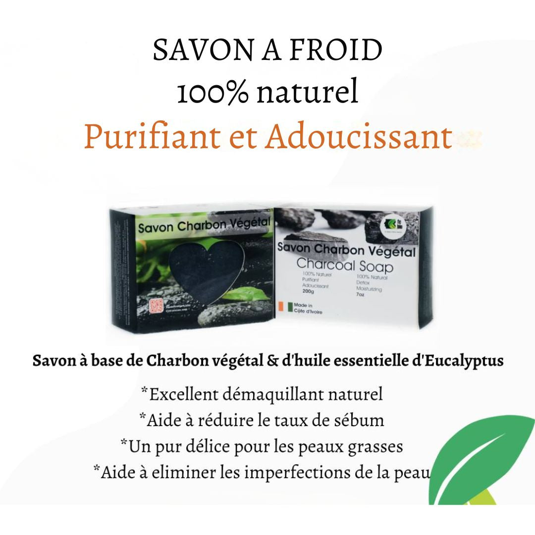 Savon Détoxifiant au Charbon Végétal | FC Bio