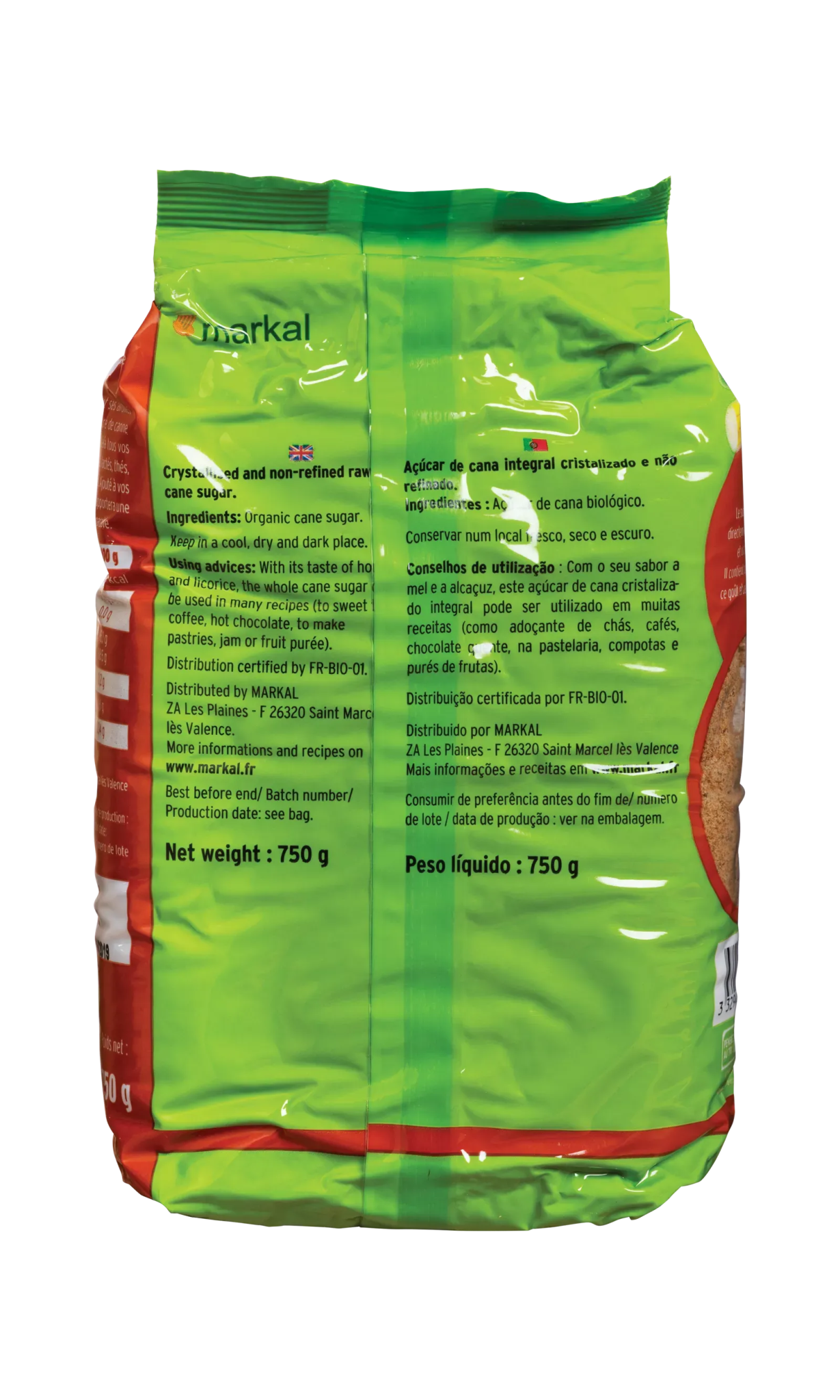 Sucre de canne complet - Biodoux