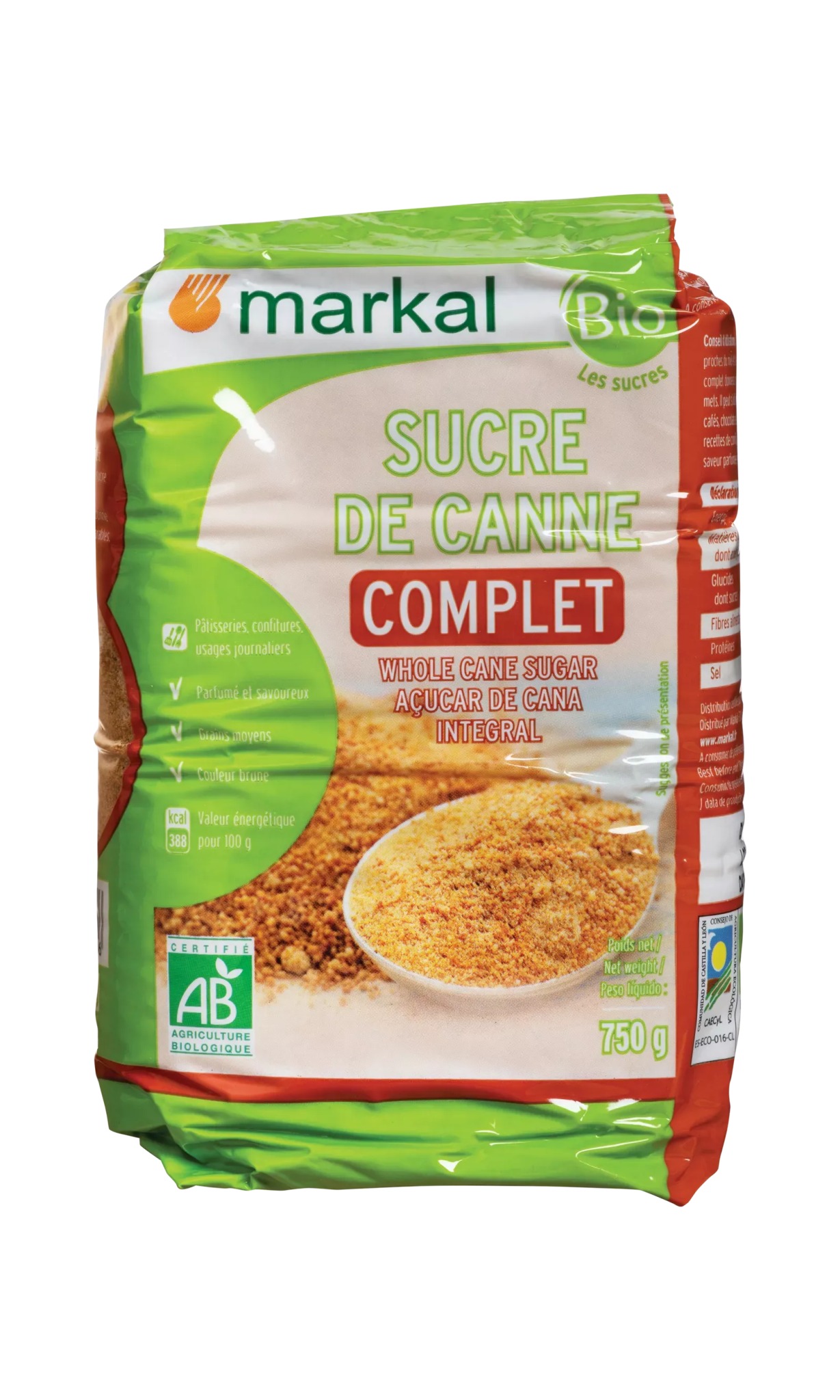 Sucre de canne complet - Biodoux